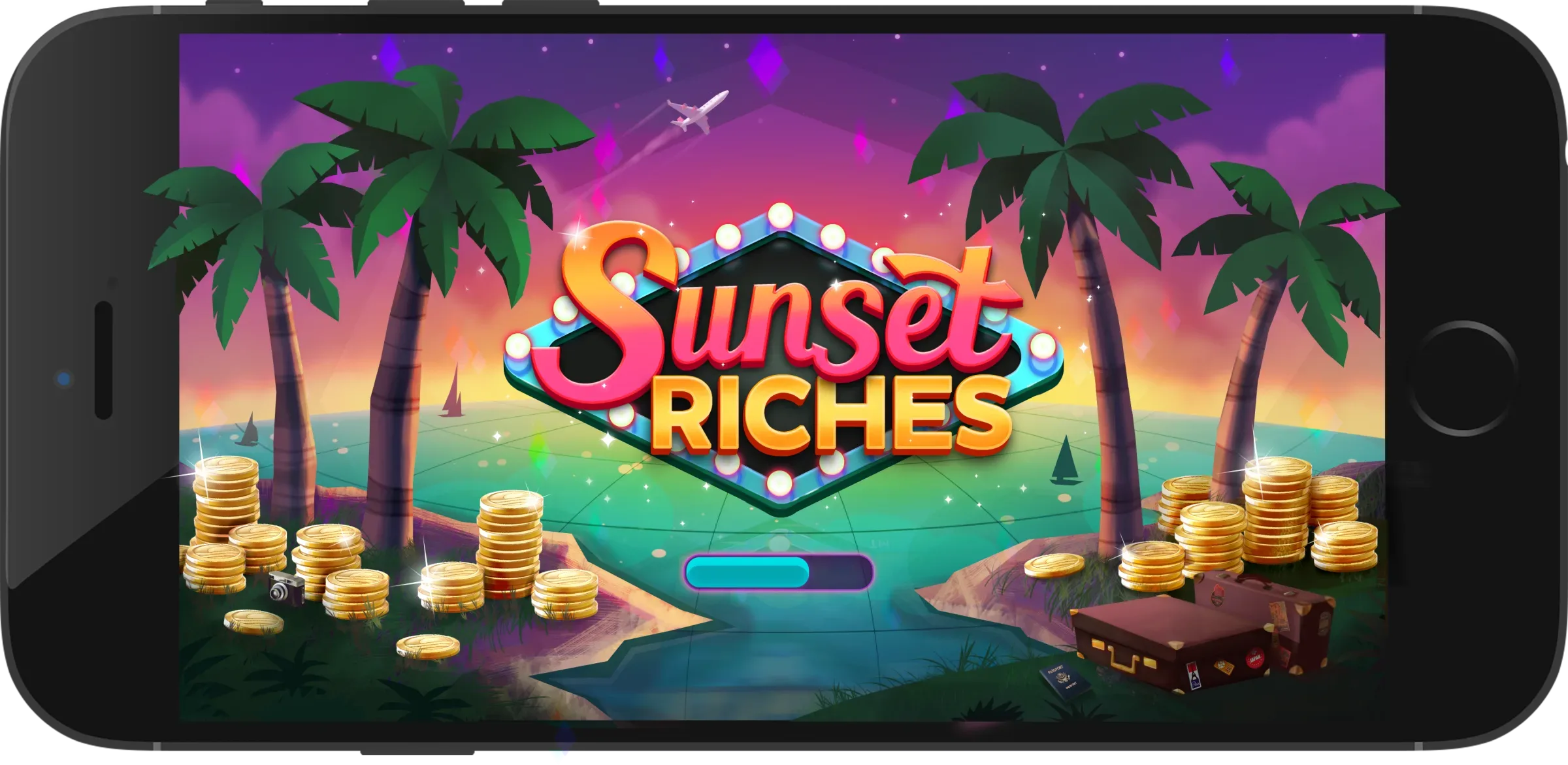 Sunset Riches Parallax Backgrounds, image 1