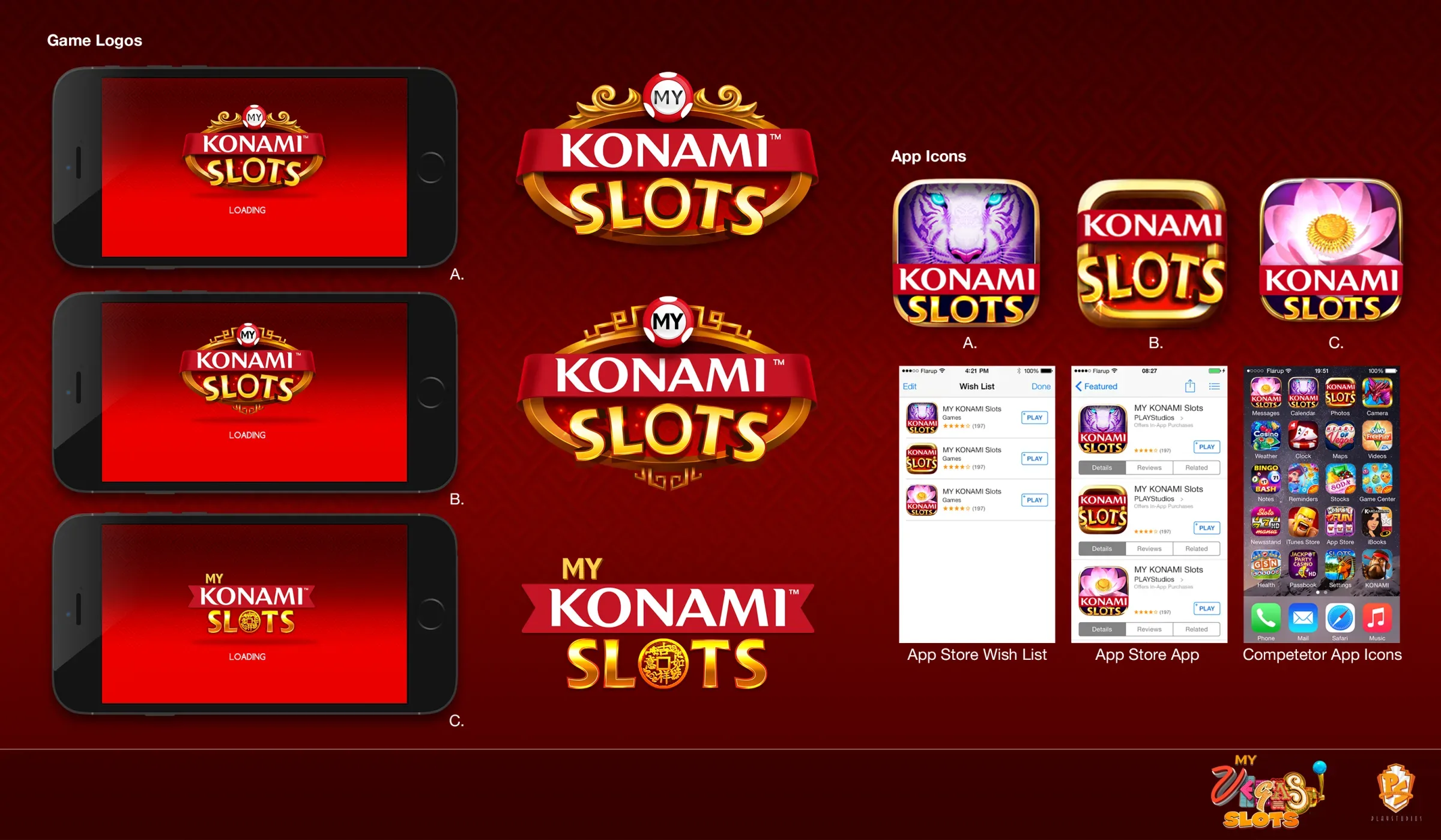 My Konami Slots - App Art Direction, image 2