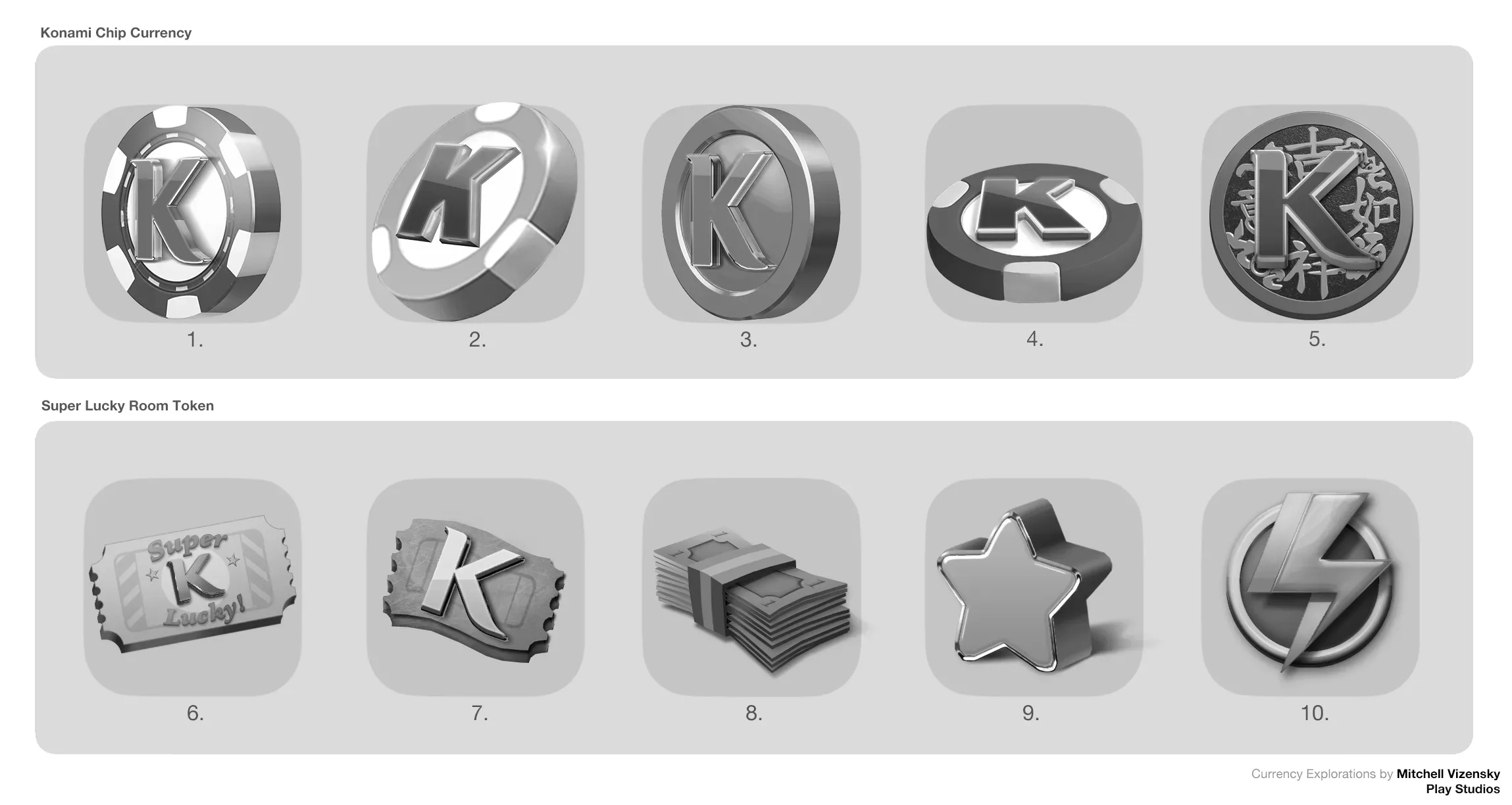 My Konami Slots - App Art Direction, image 5