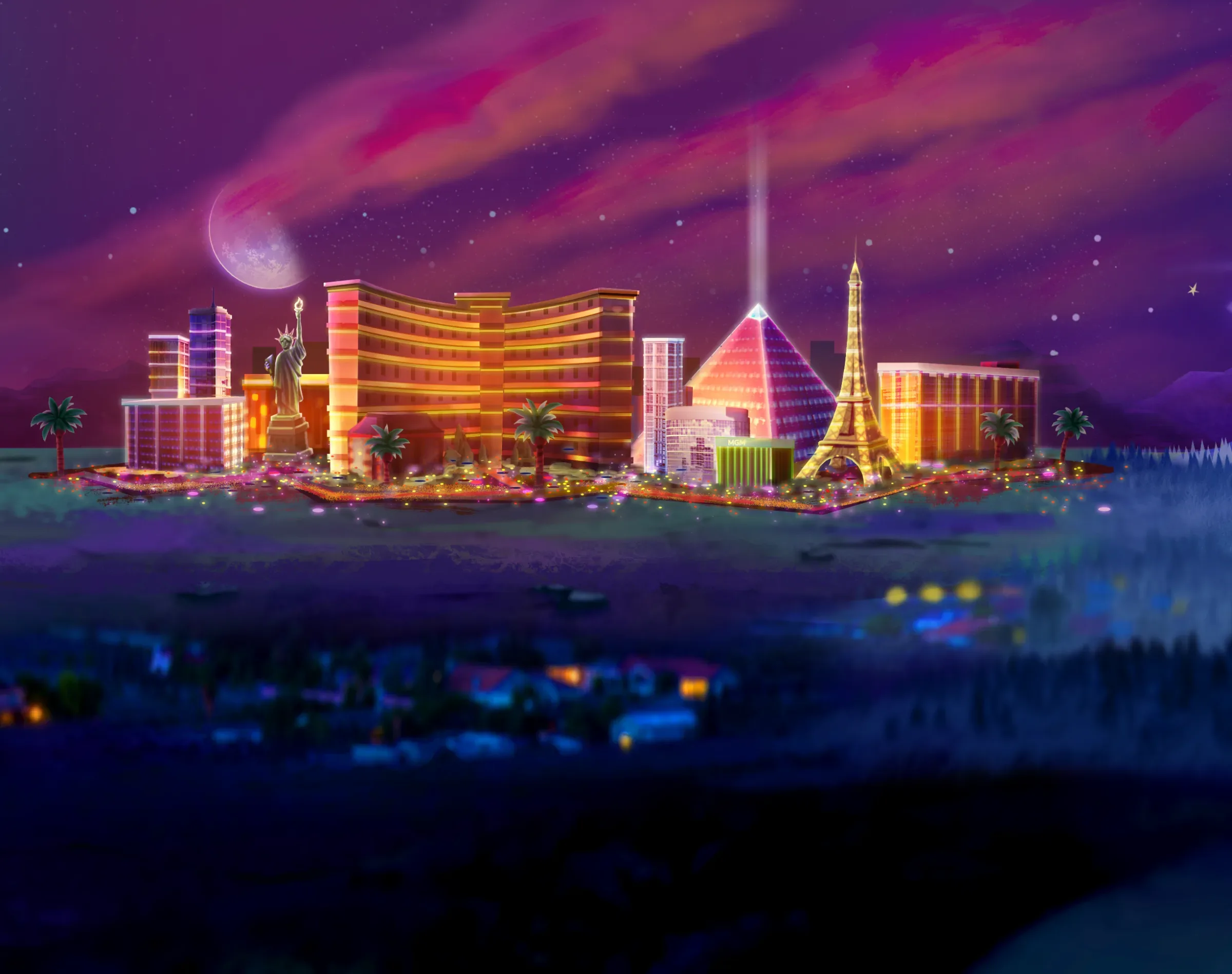 Sunset Riches Parallax Backgrounds, image 5