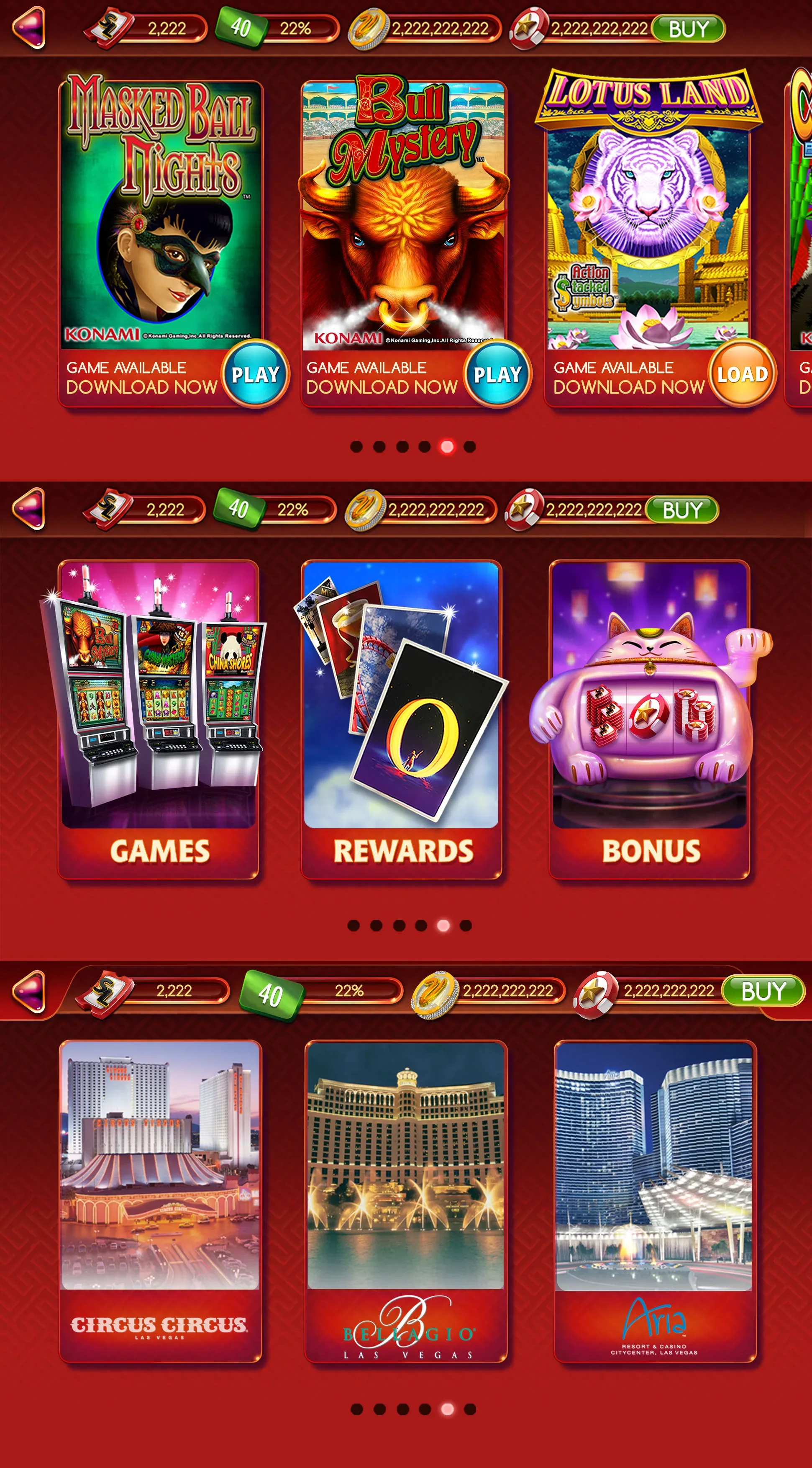 My Konami Slots - App Art Direction, image 6
