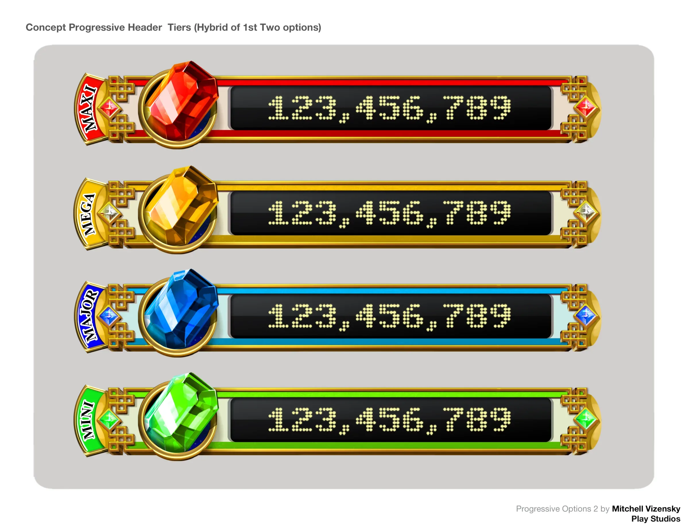 My Konami Slots - App Art Direction, image 7