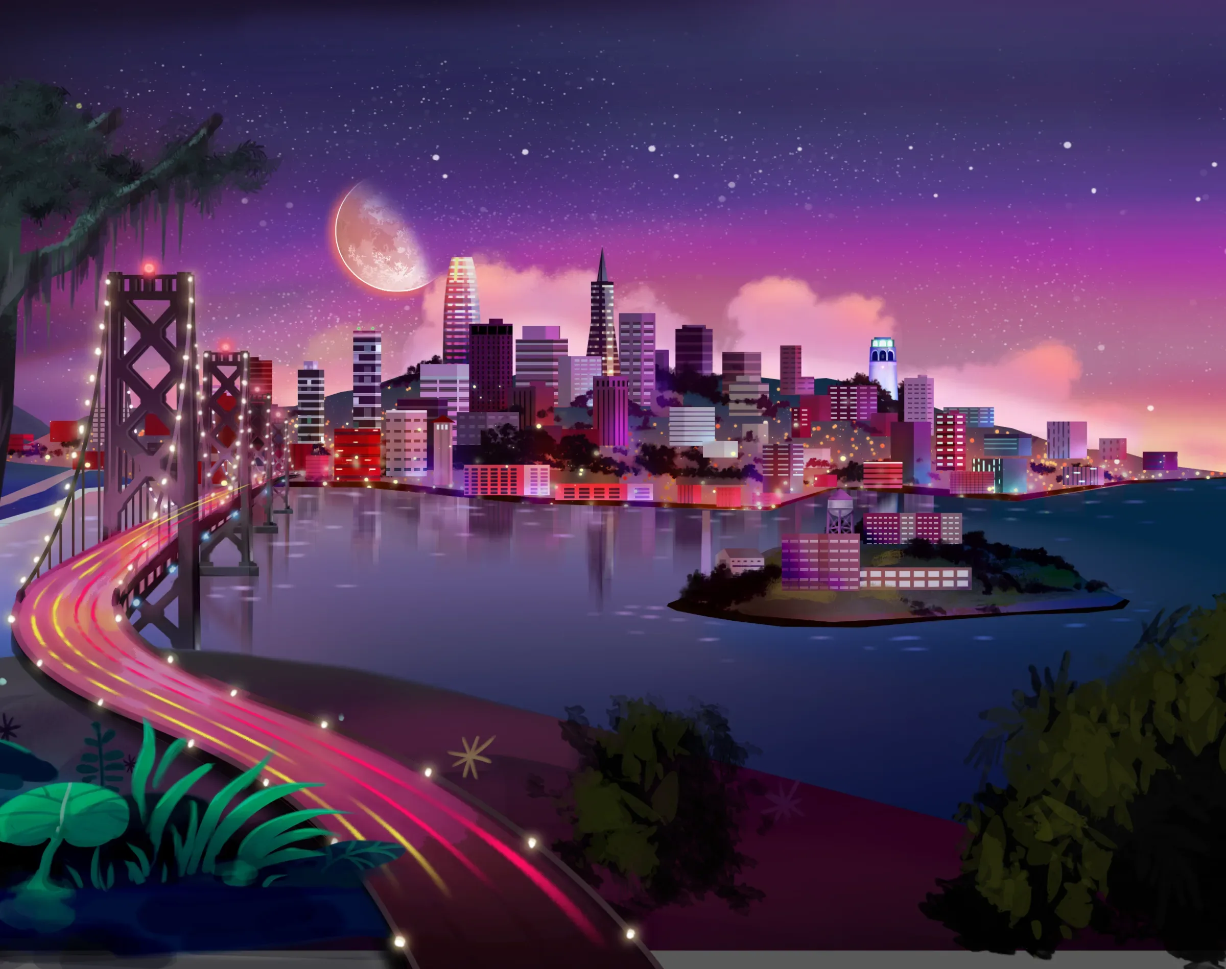 Sunset Riches Parallax Backgrounds, image 8