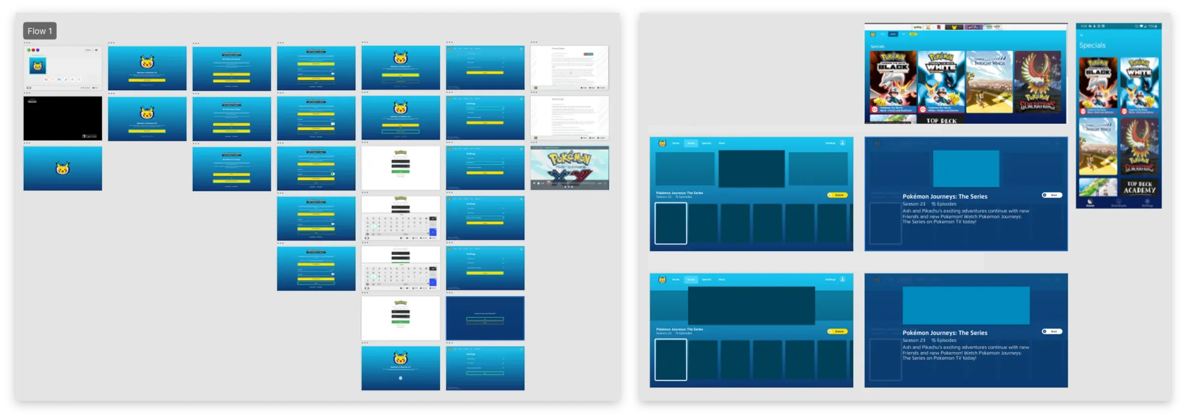 Wireframe flow