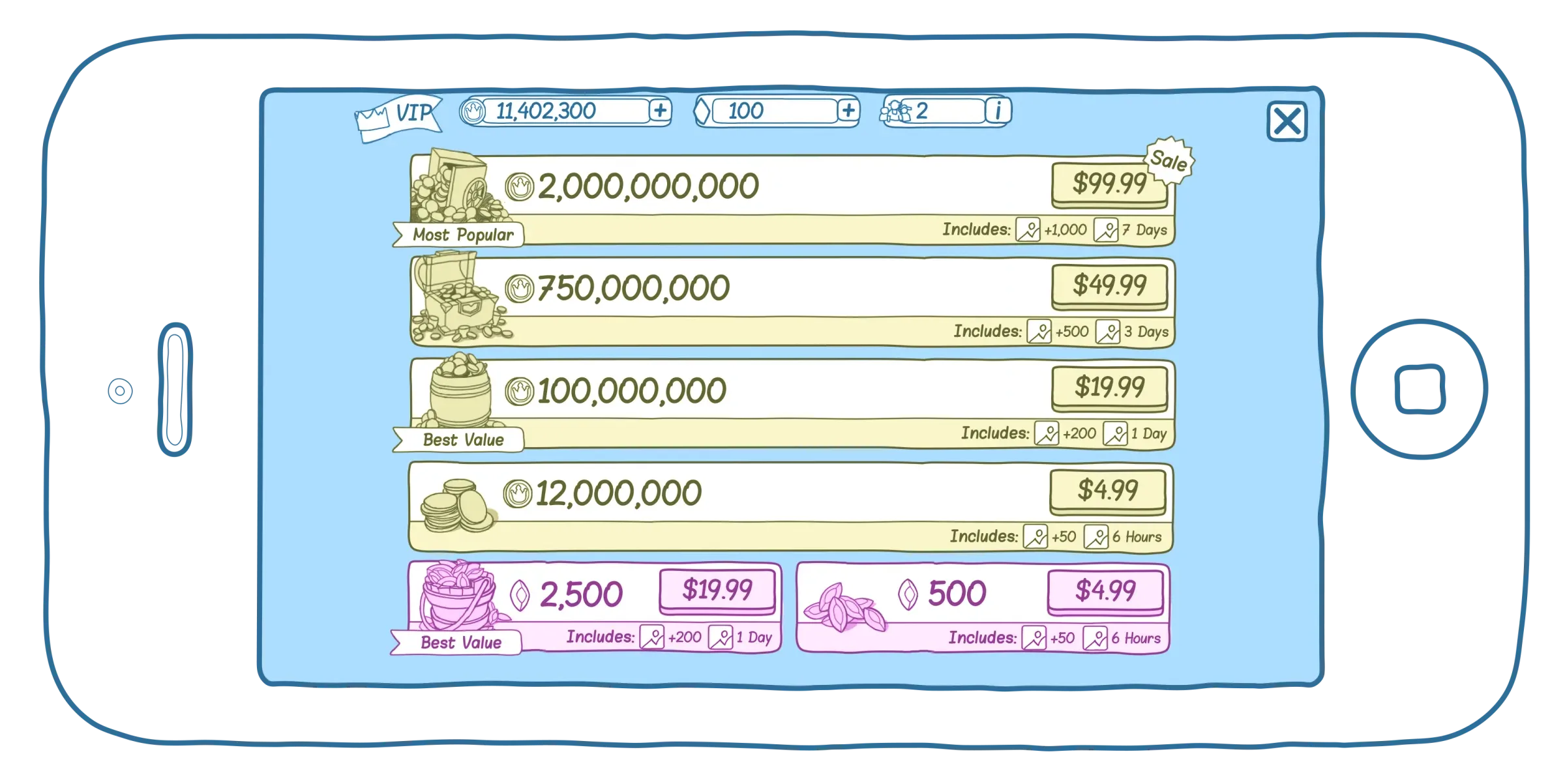 The redesigned ReelTown Slots store