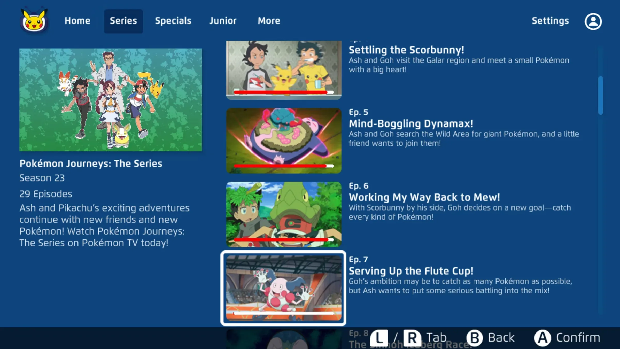 Pokémon TV screenshot