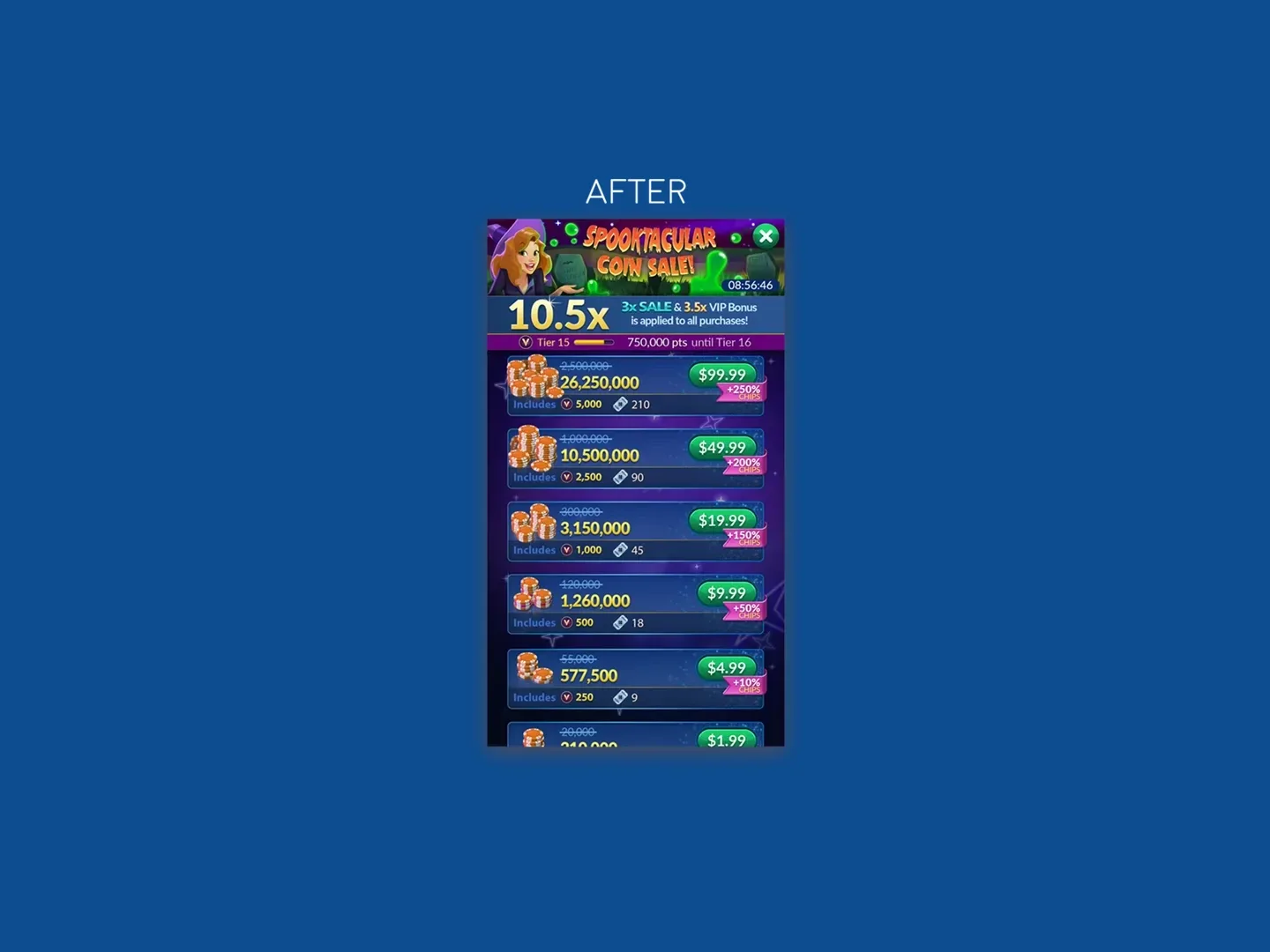 The redesigned Big Fish Casino store
